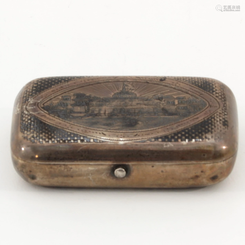 A Russian Silver Snuff Box