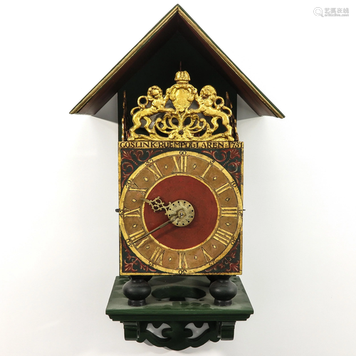 A Dutch Goslink Ruempol Wall Clock