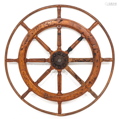 A Ship Steering Wheel