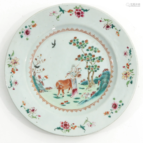 A Famille Rose Plate