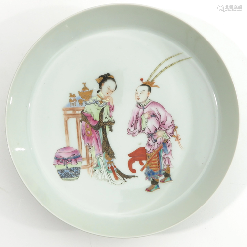 A Famille Rose Dish