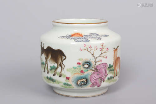 Chinese Famille Rose Porcelain Jar