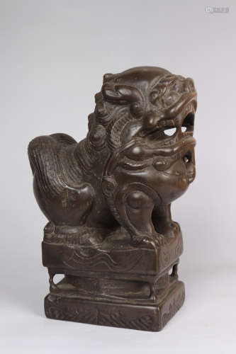 Chinese Stone Carved Lion