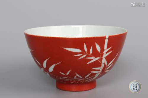 Chinese Coral Red Glazed 