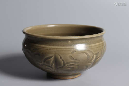 Chinese Yao Zhou Wave Porcelain Bowl