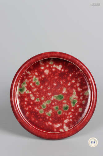 Chinese Cowpea Red Porcelain Brush Pot