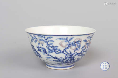 Chinese Blue And White Underglaze Red 