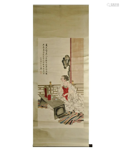 LARGE CHINESE SCROLL PAINTING