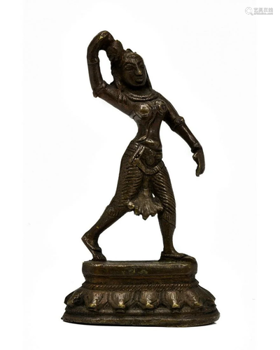 BRONZE FIGURINE OF BODDHISATTVA