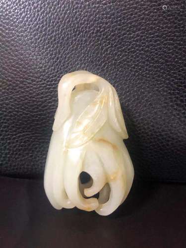 a chinese white jade buddha hand