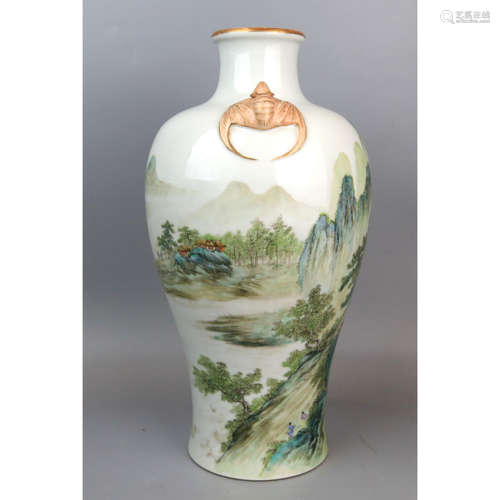 a chinese famille rose vase