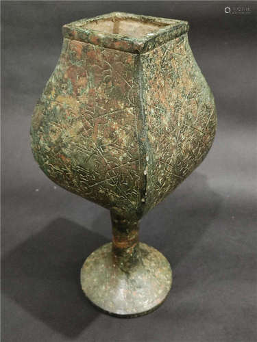 a chinese warring kingdoms bronze cup