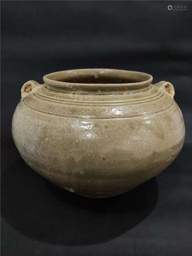 a chinese western Jin Dynasty pottery jar