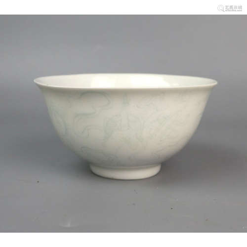 a chinese white glaze bowl