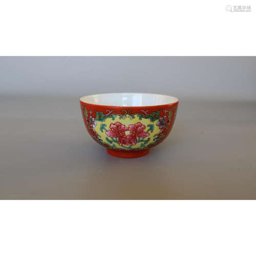 a chinese famille rose bowl