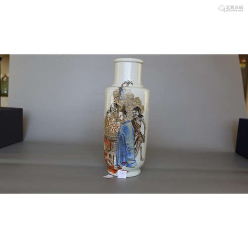 a chinese famille rose vase