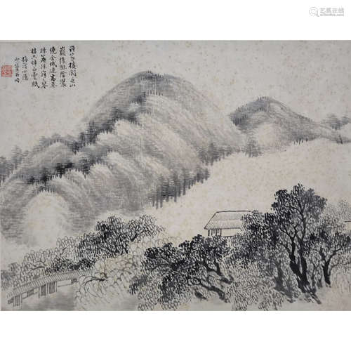 A Chinese painting By Shao Huang