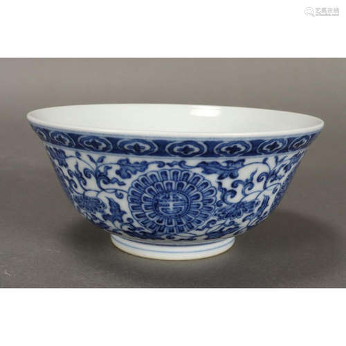 a chinese blue and white porcelain bowl