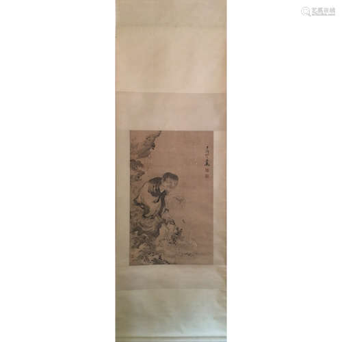 a chinese hanging scroll ink on paper Min Zhen