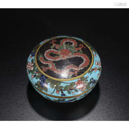 a chinese cloisonne box