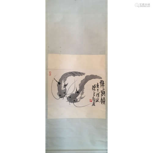 a chinese hanging scroll ink on paper Chen Da Yu