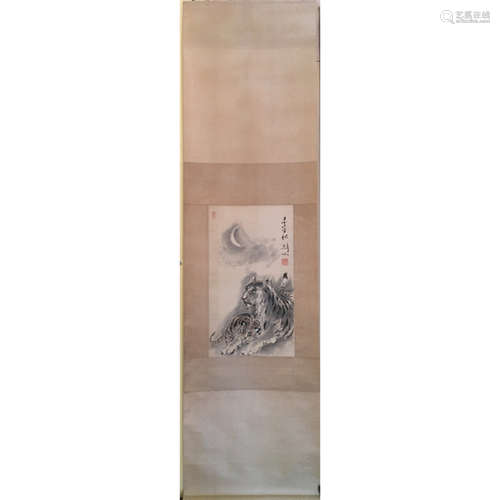 a chinese hanging scroll ink on paper Gao Jian Fu