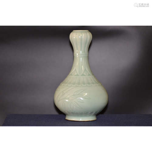 a chinese celadon vase