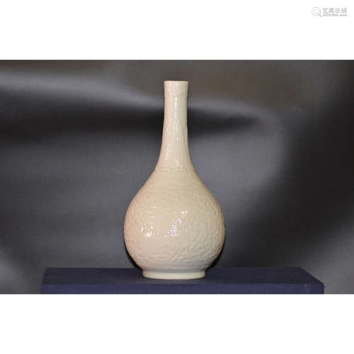 a chinese white glaze vase