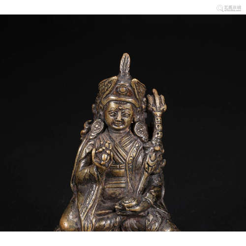 a chinese bronze buddha