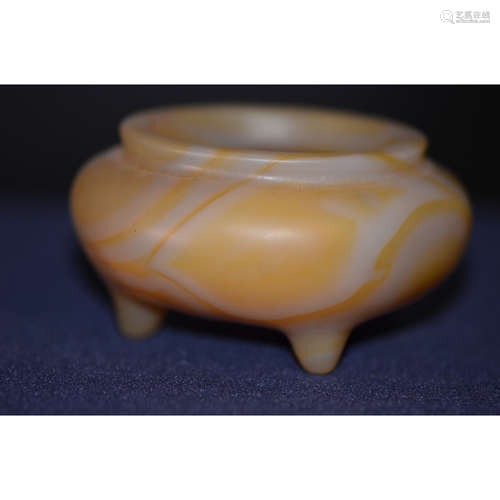 a chinese agate censer