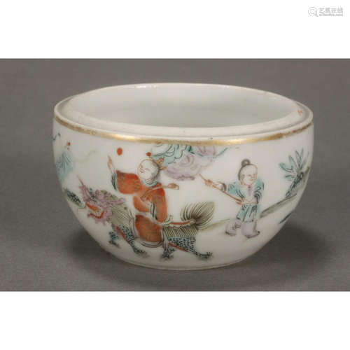 a chinese famille rose small cup