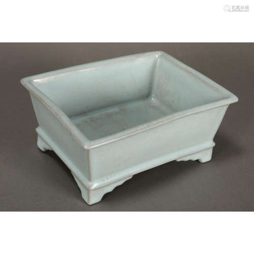 a chinese celadon glaze flower pot