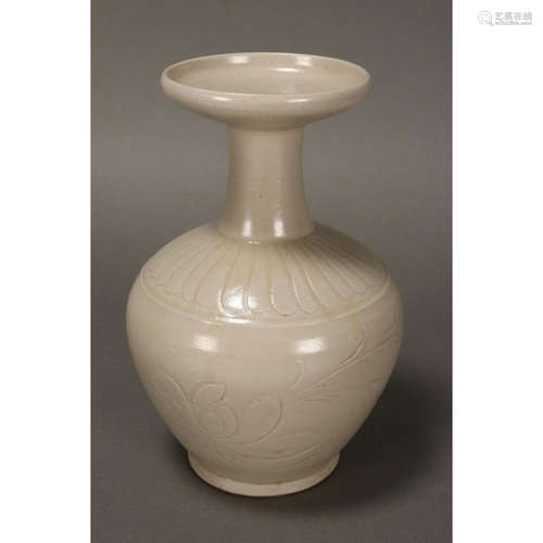 a chinese white glaze vase