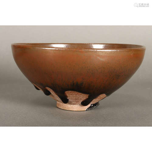 a chinese Hare's Fur glaze bowl