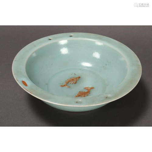 a chinese celadon twist bowl