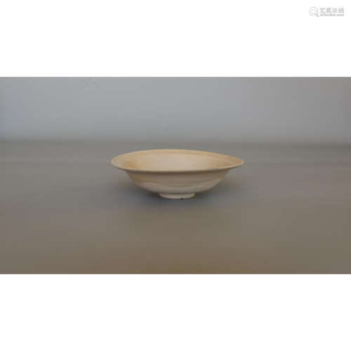 a chinese white glaze dish