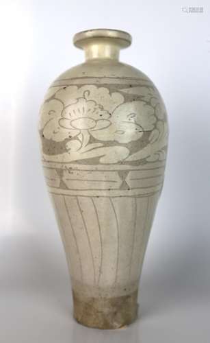 a chinese ci zhou mei ping vase