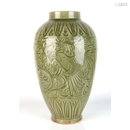 a chinese yao zhou yao mei ping vase