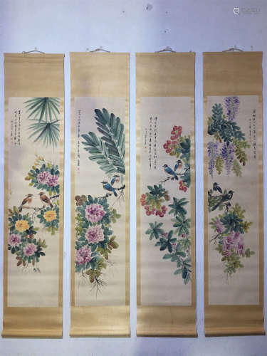 A Set of Chinese Paintings