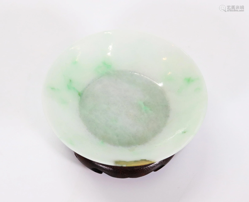 Chinese Qing Dynasty Jadeite Small Plate