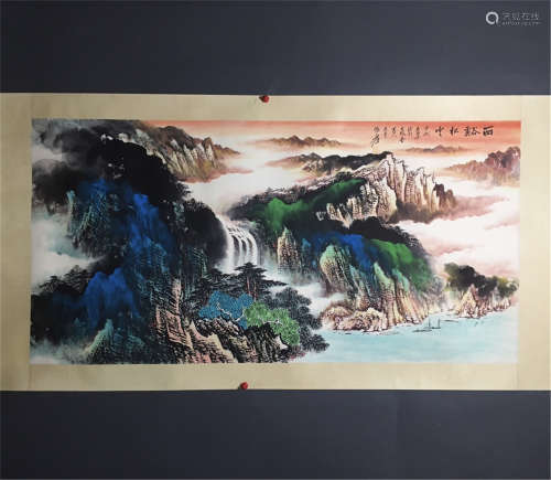 A Chinese Painting, Zhang Daqian Mark