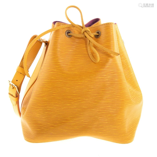 A Louis Vuitton Yellow Epi Noe PM