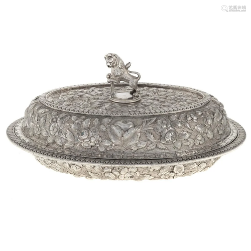 Baltimore Silver Plated Repousse Covered Dish