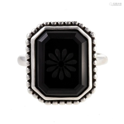 A Tiffany & Co. Onyx Daisy Cocktail Ring