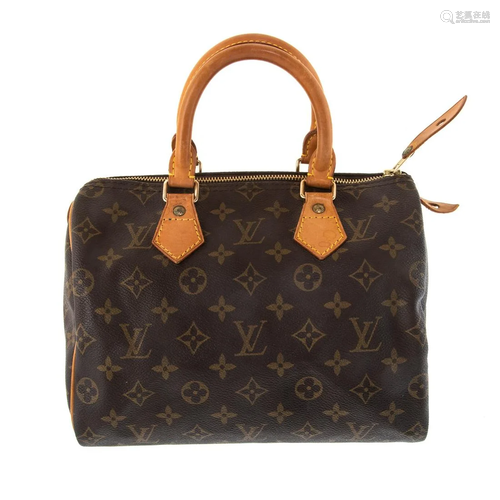 A Louis Vuitton Monogram Speedy 25