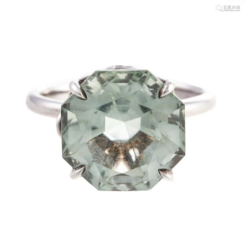 A Tiffany & Co. Green Quartz Sparkler Ring