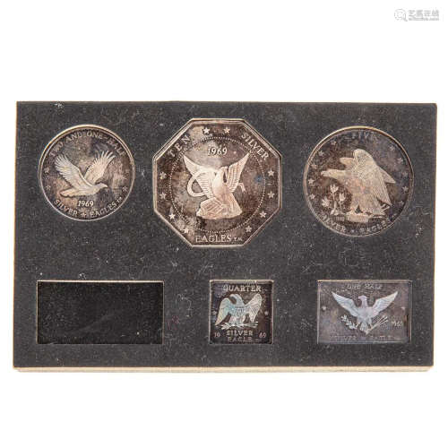 1969 Silver Eagles Nest 18.25 Ounces, Missing 1 oz