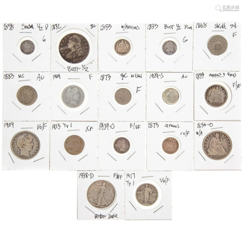17 Classic US Type Coins