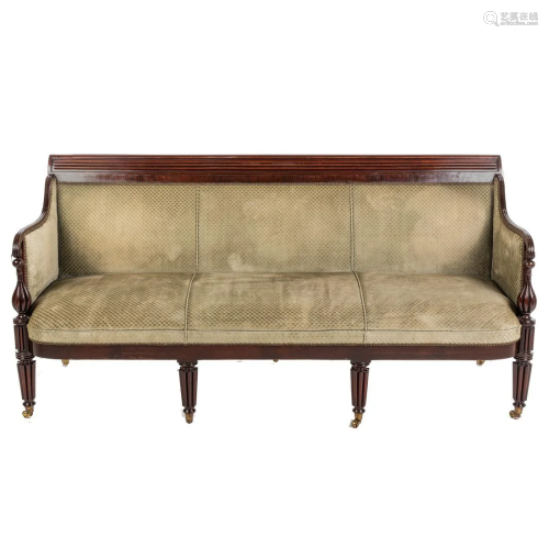 Federal Mahogany Sofa