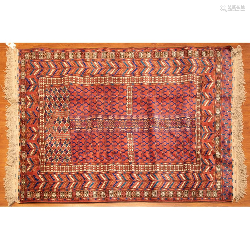 Turkemon Hatchli Rug, Persia, 4.2 x 5.10